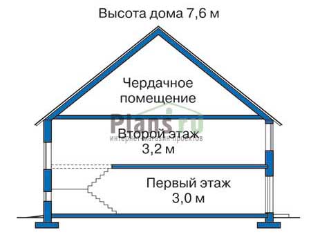 Проект кирпичного дома 33-23 план