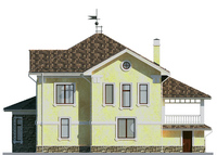 Проект кирпичного дома 37-24 фасад