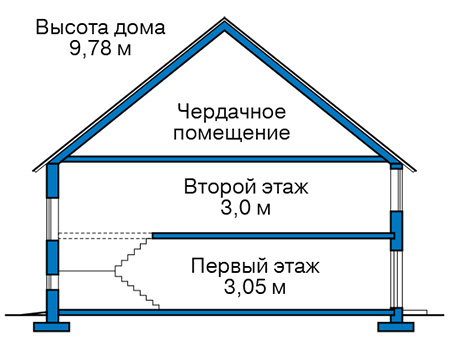 Проект кирпичного дома 42-71 план