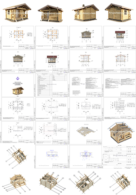 Состав проектной документации на деревянный дом