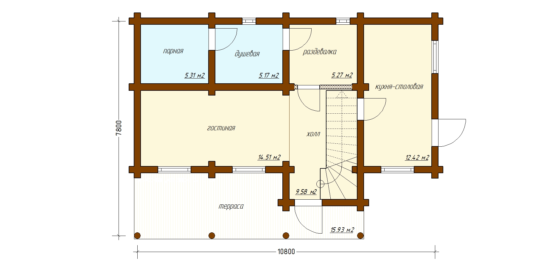 Гостевой дом - баня "Арктур" план