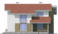 Проект кирпичного дома 37-27 фасад