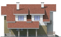 Проект кирпичного дома 37-27 фасад