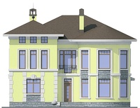 Проект кирпичного дома 37-30 фасад