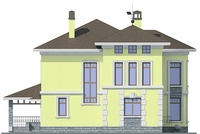 Проект кирпичного дома 37-30 фасад