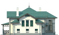 Проект кирпичного дома 37-35 фасад
