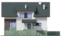 Проект кирпичного дома 37-71 фасад