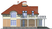 Проект кирпичного дома 37-76 фасад