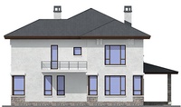 Проект кирпичного дома 37-81 фасад