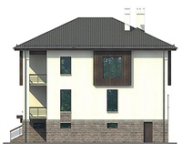 Проект кирпичного дома 38-36 фасад