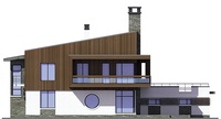 Проект кирпичного дома 38-62 фасад