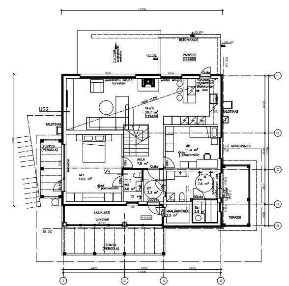строительство второго этажа в частном доме план