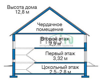Проект кирпичного дома 38-71 план