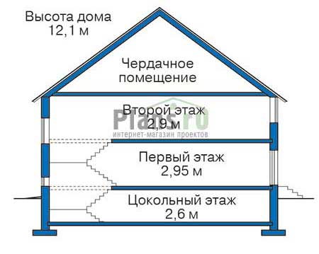 Проект кирпичного дома 38-80 план