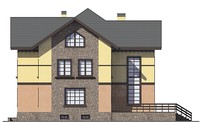 Проект кирпичного дома 38-85 фасад