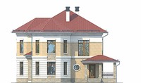 Проект кирпичного дома 38-91 фасад