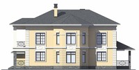 Проект кирпичного дома 38-99 фасад