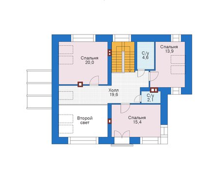 Проект кирпичного дома 39-30 план