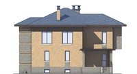 Проект кирпичного дома 39-33 фасад