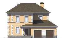 Проект кирпичного дома 39-36 фасад