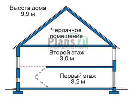 Проект кирпичного дома 39-46 план