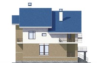 Проект кирпичного дома 39-50 фасад