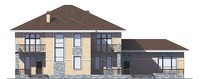 Проект кирпичного дома 39-52 фасад