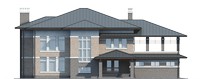 Проект кирпичного дома 39-61 фасад