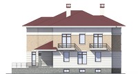 Проект кирпичного дома 39-62 фасад