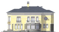 Проект кирпичного дома 39-68 фасад