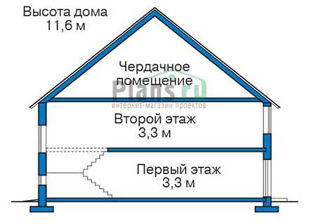  Проект кирпичного дома 39-91 план