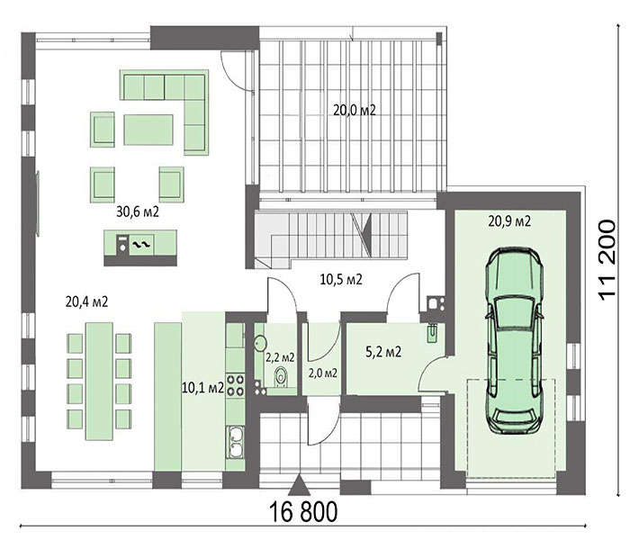 Проект дома 4m716 план