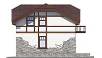 Проект кирпичного дома 40-20 фасад