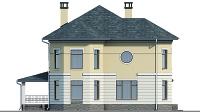 Проект кирпичного дома 40-28 фасад