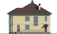 Проект кирпичного дома 40-47 фасад