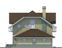 Проект кирпичного дома 40-49 фасад