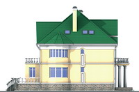 Проект кирпичного дома 40-64 фасад