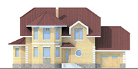 Проект кирпичного дома 40-70 фасад