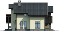 Проект кирпичного дома 40-74 фасад