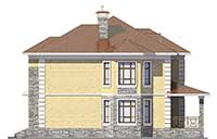 Проект кирпичного дома 40-77 фасад