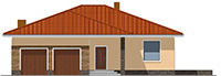 Проект кирпичного дома 40-86 фасад