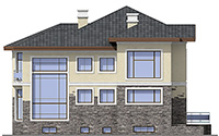 Проект кирпичного дома 40-94 фасад