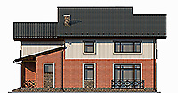 Проект кирпичного дома 41-05 фасад