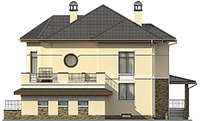 Проект кирпичного дома 41-09 фасад