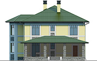Проект кирпичного дома 41-18 фасад