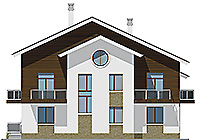 Проект кирпичного дома 41-26 фасад