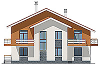 Проект кирпичного дома 41-27 фасад