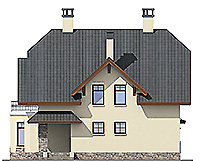 Проект кирпичного дома 41-36 фасад