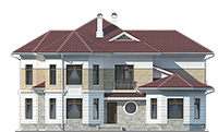  Проект кирпичного дома 41-51 фасад