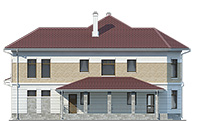  Проект кирпичного дома 41-51 фасад